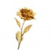 24K Gold Foil Plated Rose Romantic Valentine&apos;s Day Gift Golden Rose Flower   232321800350